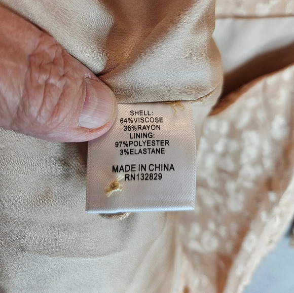 Privacy Please Womens Mini Dress Sz M Ella Beige Subtle Leopard Print - Picture 11 of 13